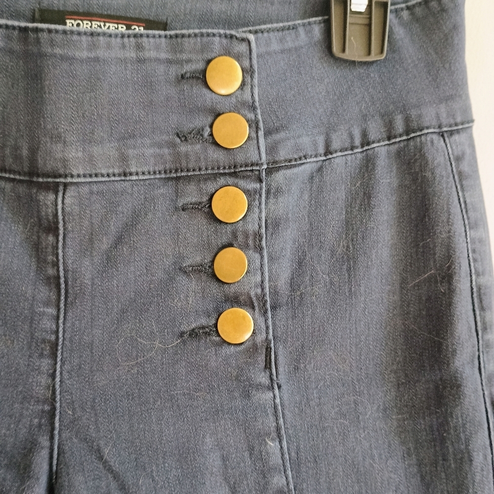 Vintage Forever 21 Premium Denim Double Breasted Button Fly Jeans Y2K - Picture 4 of 9
